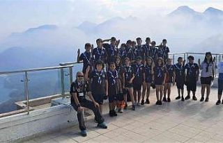 Büyükşehir izcileri Tünektepe’den şehri izledi