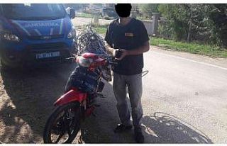 Çaldığı motosikletle kablo çaldı, sonrasında...