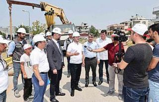 Çamlıbel’de doğalgaz için ilk kazma vuruldu