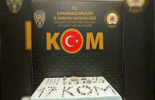 Çanakkale’de kaçak tarihi eserler ele geçirildi