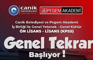 Canik’ten ücretsiz KPSS eğitimi