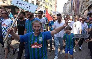 Çaykur Rizespor birlik ve dayanışma için yürüdü