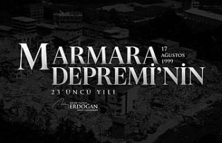 Cumhurbaşkanı Erdoğan, “17 Ağustos Depremi’nde”...