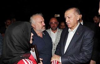 Cumhurbaşkanı Erdoğan, şehit ailesini ziyaret...