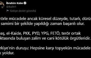 Cumhurbaşkanlığı Sözcüsü Kalın: “Terörle...