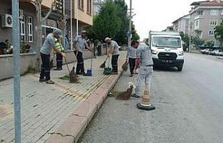 Cumhuriyet Mahallesi’nde mıntıka temizliği