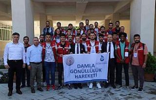 Damla Projesi Gönüllüleri Gümüşhane’de