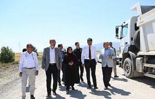 Dedik yolunda altyapı tamamlandı