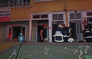 Dernekte yangın çıktı, yardım malzemeleri kullanılamaz...