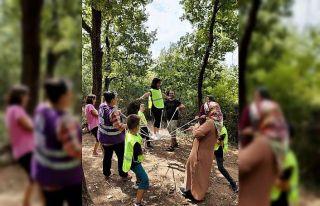 Doğa Atölyelerine çocuklar yoğun ilgi gösterdi