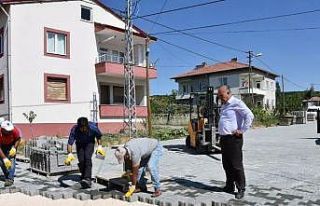 Doğanşehir’de asfalt ve parke çalışması