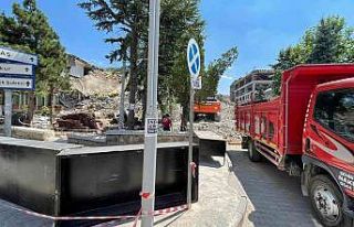 Emirdağ Belediyesinin önlem almadan yaptığı yıkım...