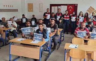 Erkek işçilere ‘kadına el kalkamaz’ mottosu...