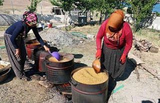 Erzincan’da bulgur kazanları kaynamaya başladı