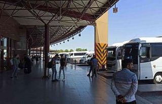 Eskişehir terminalinde beklenen yoğunluk oluşmadı