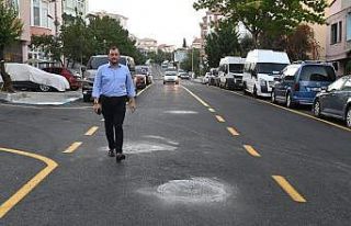 Evliya Çelebi Caddesi’nde yol çilesi bitti