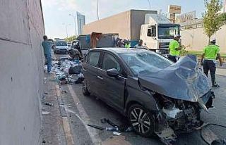 Feci kaza sonrası ortalık savaş alanına döndü