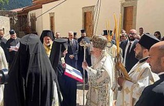 Fener Rum Patriği Bartholomeos ayin için Sümela...