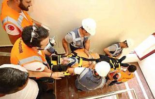 GAÜN Hastanesi’nde gerçeği aratmayan yangın...