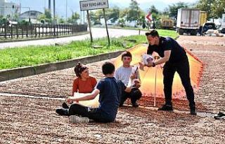 Giresun Belediyesinden fındık üreticilerine ikram