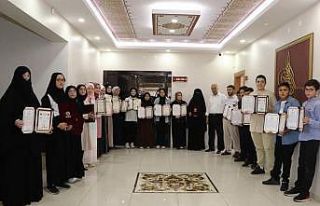 Hafızlara belgeleri törenle takdim edildi