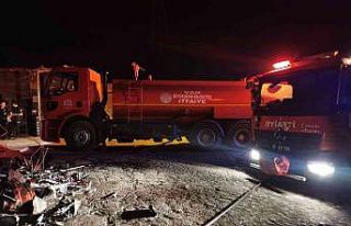 Hurdacılar sitesinde korkutan yangın