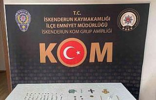 İskenderun’da 145 adet tarihi eser ele geçirildi