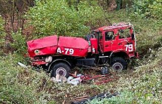 İzmir’de orman yangını ihbarına giden arazöz...