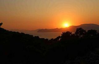 İztuzu Sahilinde gün batımı mest etti