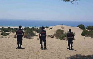 Jandarma Kaş Patara’da göz açtırmıyor