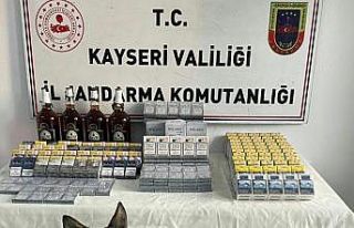 Jandarmadan kaçak sigara ve alkol operasyonu