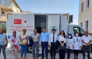Japon yetkililer, gezici sağlık tarama aracı için...