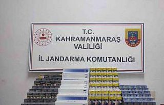 Kahramanmaraş’ta bin 630 paket kaçak sigara ele...
