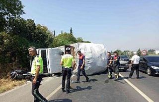 Kamyon sürücüsü büyük bir faciayı önledi