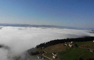 Karadağ Yaylası’nda bulut denizi seyrine doyulmaz...