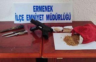 Karaman’da suçüstü yakalanan hırsızlık şüphelisi...