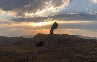 Kars’tan gün batımı manzaraları