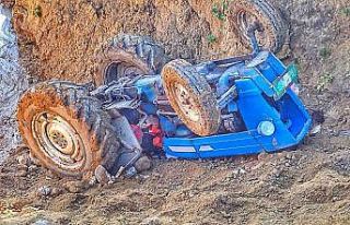 Kastamonu’da devrilen traktörün sürücüsü yaralandı