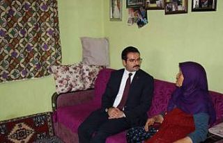 Kaymakam Han ilk ziyaretini şehit ve gazi ailelerine...