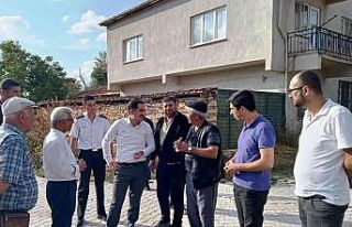 Kaymakam İpek, selden zarar gören Muratlı köyünde...