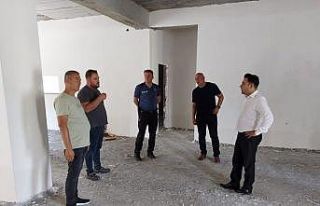 Kaymakam Kaykaç, yapımı devam eden Cemevini yerinde...