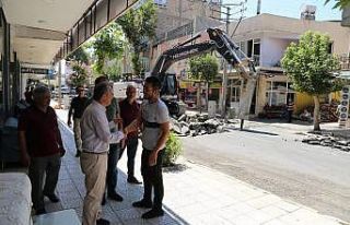 Kılınç, Cumhuriyet Caddesindeki çalışmaları...