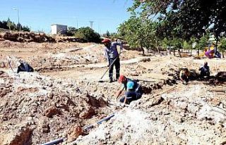 Kocaköy Millet Bahçesi’nde çalışmalar sürüyor