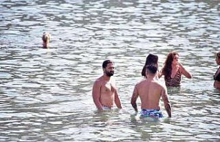 Konser sonrası deniz keyfi