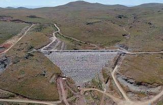 Köşk barajında çalışmalar aralıksız devam...