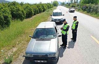 Köyceğiz jandarması huzur ve güven için yollarda