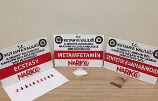 Kütahya’da uyuşturucu operasyonunda 3 şüpheli...