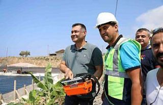 Mahmutlar Kültür Merkezi inşaatında ilk beton...