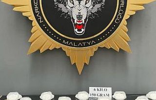Malatya’da 6 kilo 150 gram metamfetamin ele geçirildi