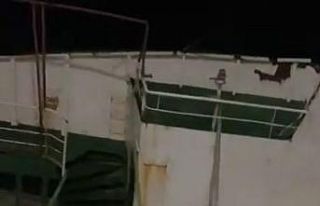 Maltepe’de tehlikeli oyun: Yan yatan gemiye girdi